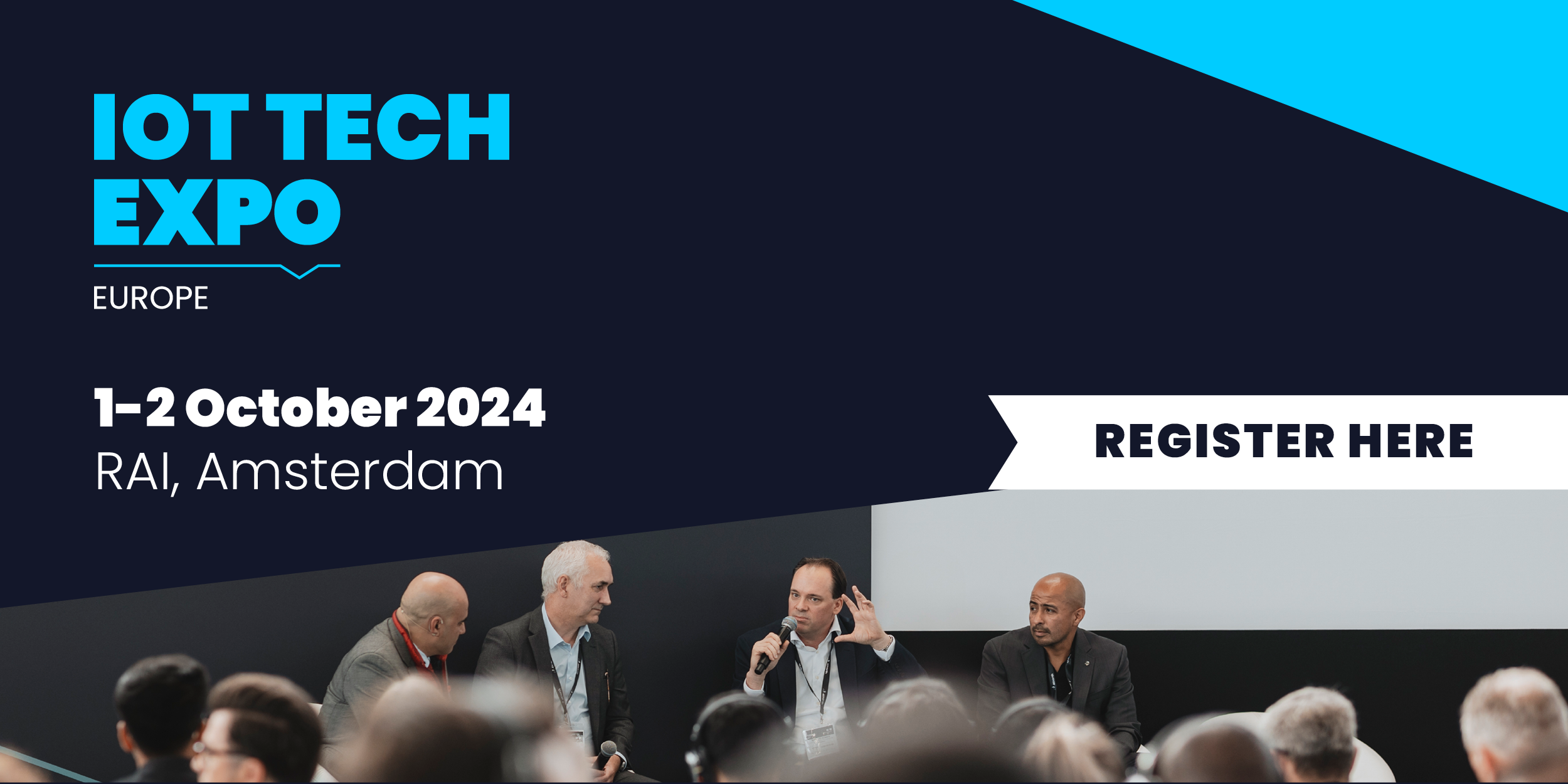 IOT tech expo europe, 1-2 October 2024 RAI Amsterdam. Register here.