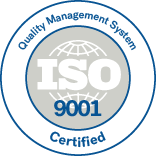 ISO 9001 certification badge