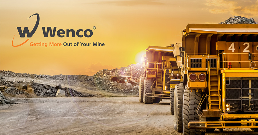 large dump trucks on a mine site